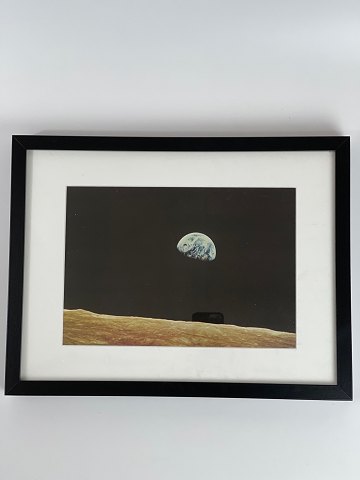 Earth Rise - vintage NASA farveoffsetfoto / fotoplakat / fotoprint fra slutningen af 1960