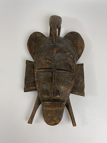 Dekorativ Kpelie maske, Senufo-stammen, Elfenbenskysten i Afrika