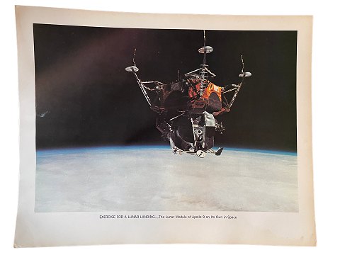 Originalt NASA farveoffsetfotografi fra Apollo 9-missionen i marts 1969, der var en forberedelse til månelandingen i juli samme år og foregik i lavt kredsløb om jorden