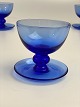 6 blå isglas / dessertskåle fra svenske Reijmyre Glasbruk i midten af det 20. århundrede