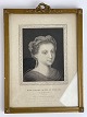 Kobberstik med Mary Stuart, Queen of Scotland (Skotlands dronning)