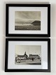 Par sort/hvid fotos fra Godthåb / Nuuk samt Quaanaaq / Thule (Missionsstationen i Thule) i første halvdel af 1900-tallet (1920