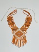 Vintage halssmykke / halskæde af glasperler, 1970'erne, hippie / boho